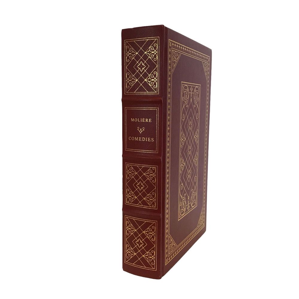Moliere Comedies The Franklin Library 1985 HC Illustrated Leather Book